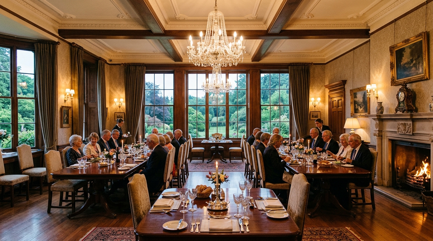 Manor dining hall at Stewton House