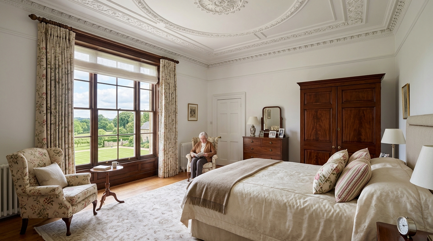 Spacious private en-suite resident bedroom